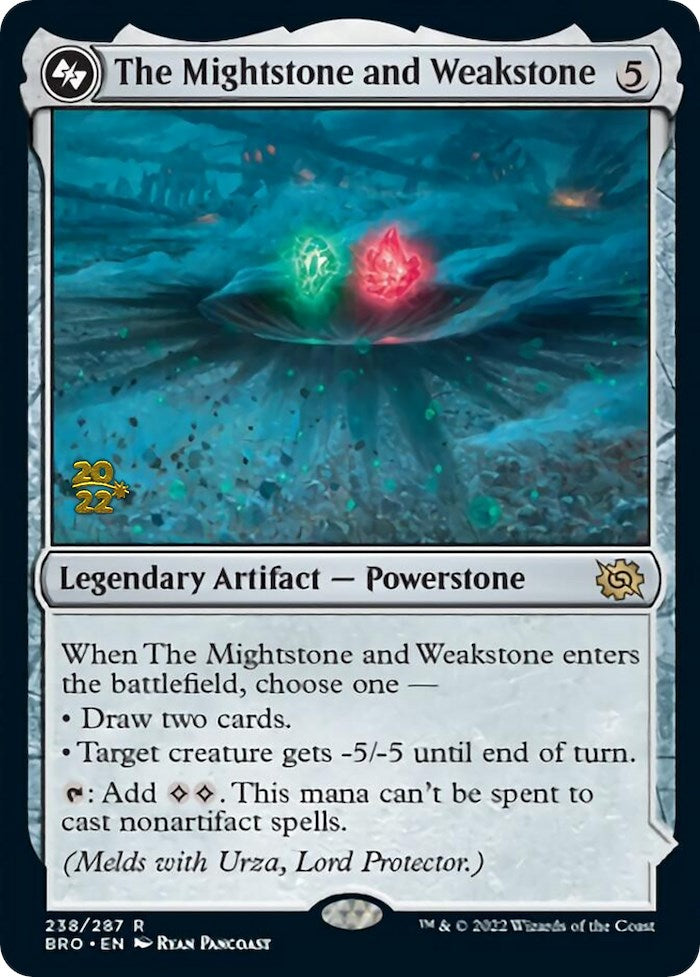 The Mightstone and Weakstone [The Brothers' War Prerelease Promos] Magic: The Gathering