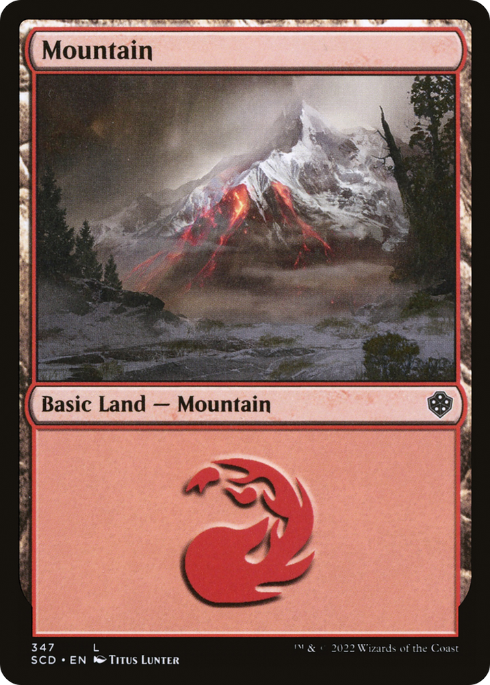 Mountain (347) [Starter Commander Decks] Magic: The Gathering
