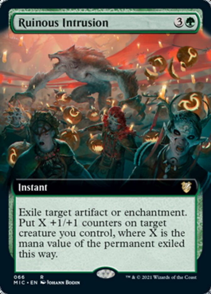 Ruinous Intrusion (Extended Art) [Innistrad: Midnight Hunt Commander] Magic: The Gathering