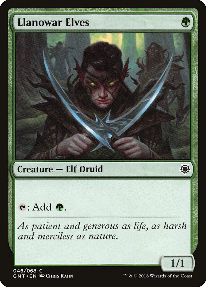 Llanowar Elves [Game Night 2018] Magic: The Gathering