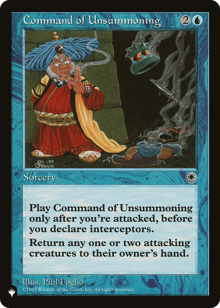 Command of Unsummoning [The List] Magic: The Gathering