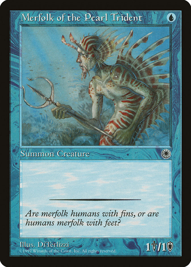 Merfolk of the Pearl Trident [Portal] Magic: The Gathering