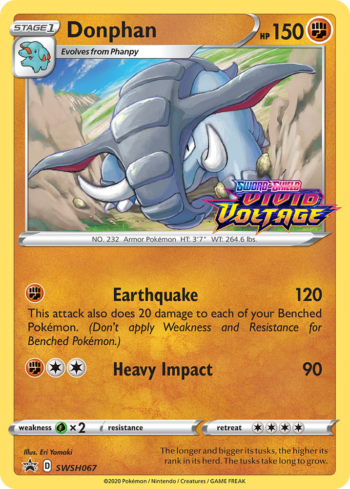 Donphan (SWSH067) (Prerelease Promo) [Sword & Shield: Black Star Promos] Pokémon