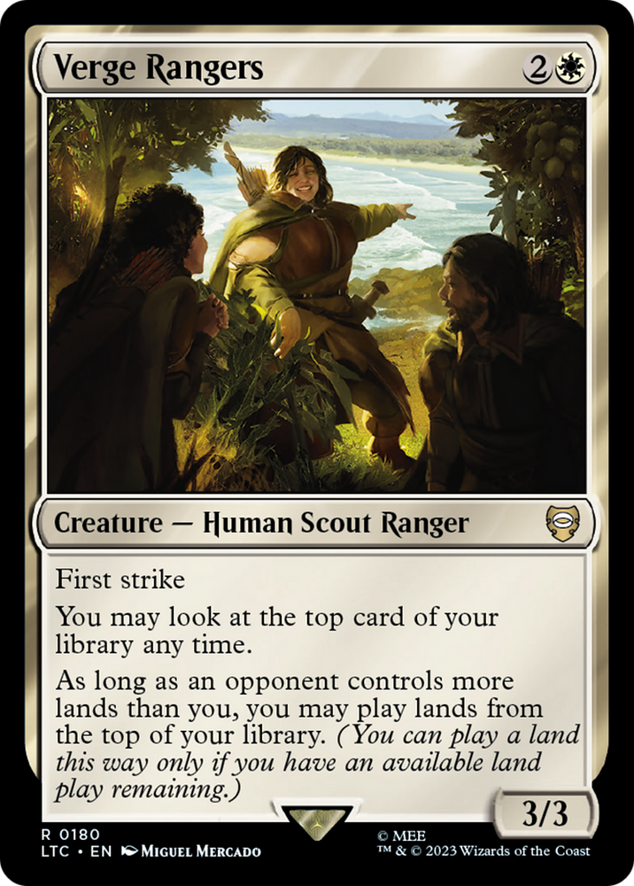Verge Rangers [The Lord of the Rings: Tales of Middle-Earth Commander] Magic: The Gathering