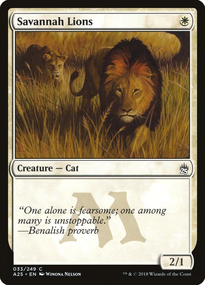 Savannah Lions [Masters 25] Magic: The Gathering