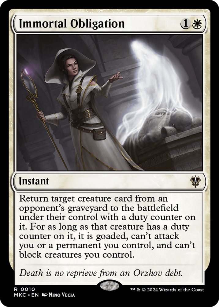 Immortal Obligation [Murders at Karlov Manor Commander] Magic: The Gathering