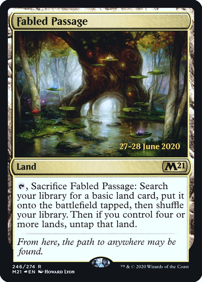 Fabled Passage [Core Set 2021 Prerelease Promos] Magic: The Gathering