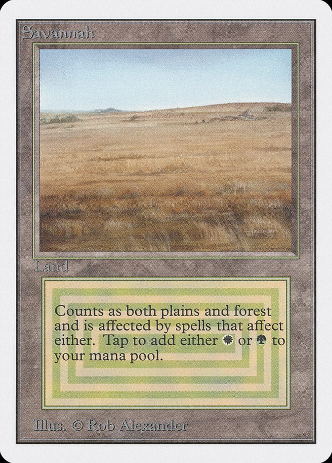 Savannah [Unlimited Edition] Magic: The Gathering