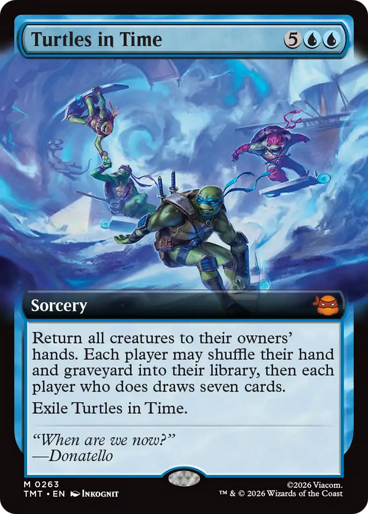Turtles in Time (Extended Art) [Teenage Mutant Ninja Turtles] Magic: The Gathering