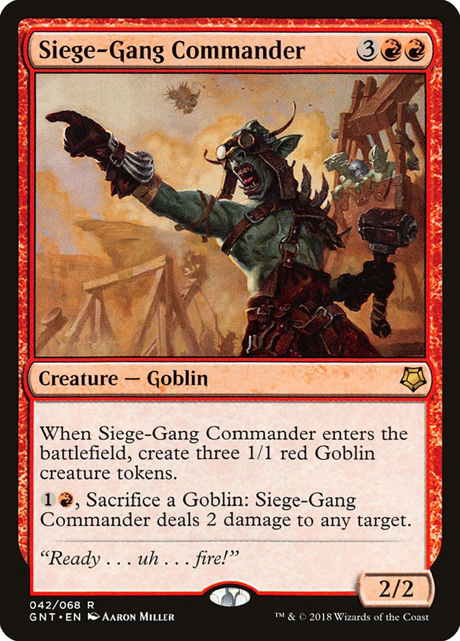 Siege-Gang Commander [Game Night 2018] Magic: The Gathering