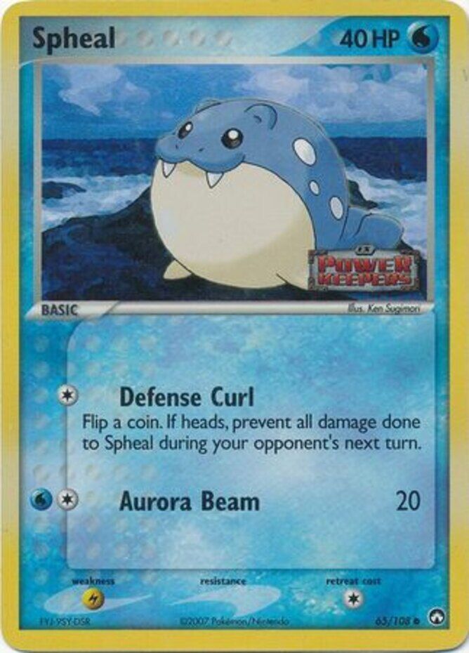 Spheal (65/108) (Stamped) [EX: Power Keepers] Pokémon