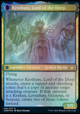 Runo Stromkirk // Krothuss, Lord of the Deep [Innistrad: Crimson Vow Prerelease Promos] Magic: The Gathering