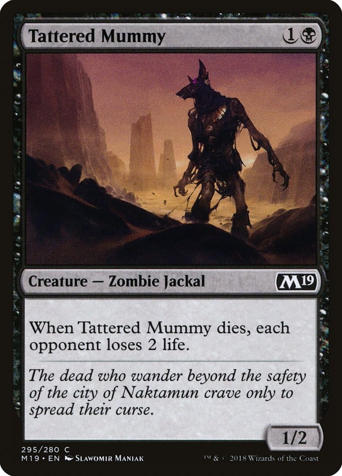 Tattered Mummy [Core Set 2019] Magic: The Gathering