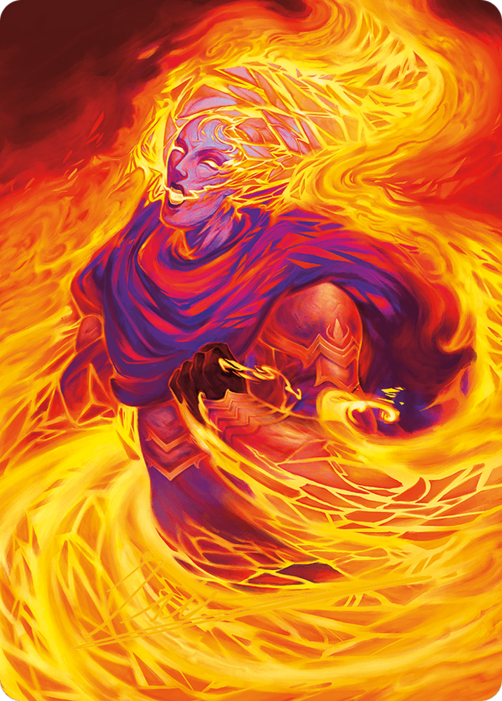 Flare of Duplication Art Card (Gold-Stamped Signature) [Modern Horizons 3 Art Series] Magic: The Gathering