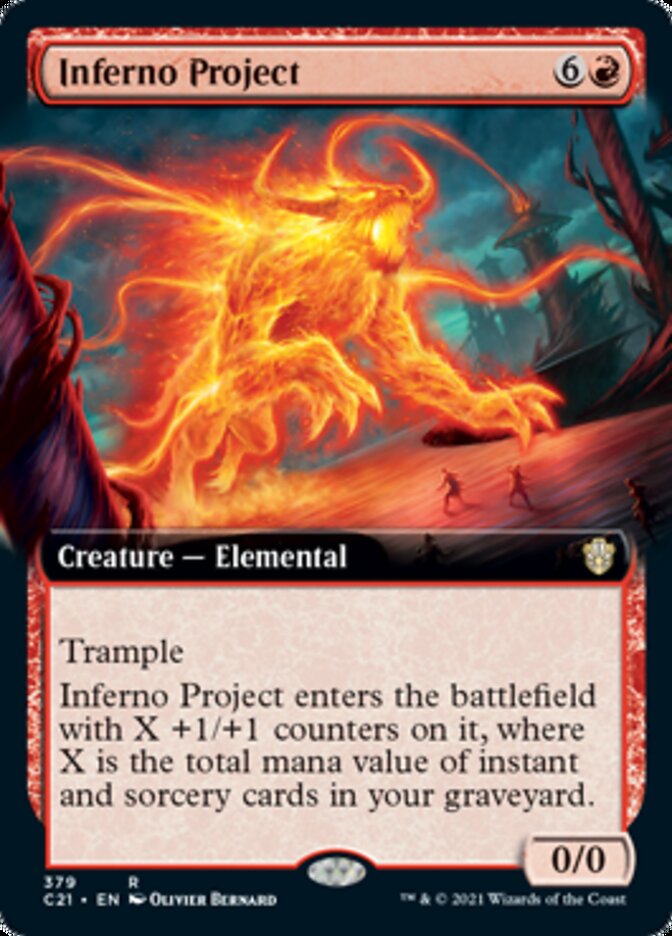 Inferno Project (Extended Art) [Commander 2021] Magic: The Gathering