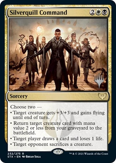 Silverquill Command (Promo Pack) [Strixhaven: School of Mages Promos] Magic: The Gathering