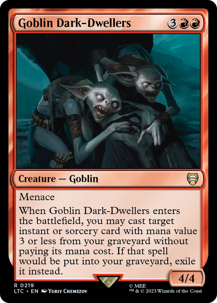 Goblin Dark-Dwellers [The Lord of the Rings: Tales of Middle-Earth Commander] Magic: The Gathering
