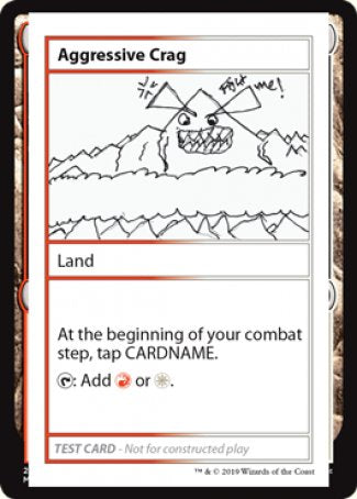 Aggressive Crag (2021 Edition) [Mystery Booster Playtest Cards] Magic: The Gathering
