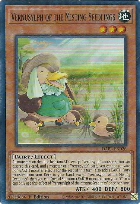 Vernusylph of the Misting Seedlings [DABL-EN026] Super Rare - Yugioh Cards For Your TCG Needs!