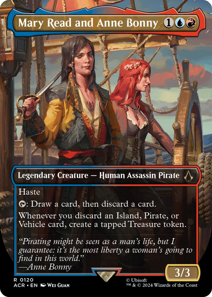 Mary Read and Anne Bonny (Borderless) [Assassin's Creed] Magic: The Gathering