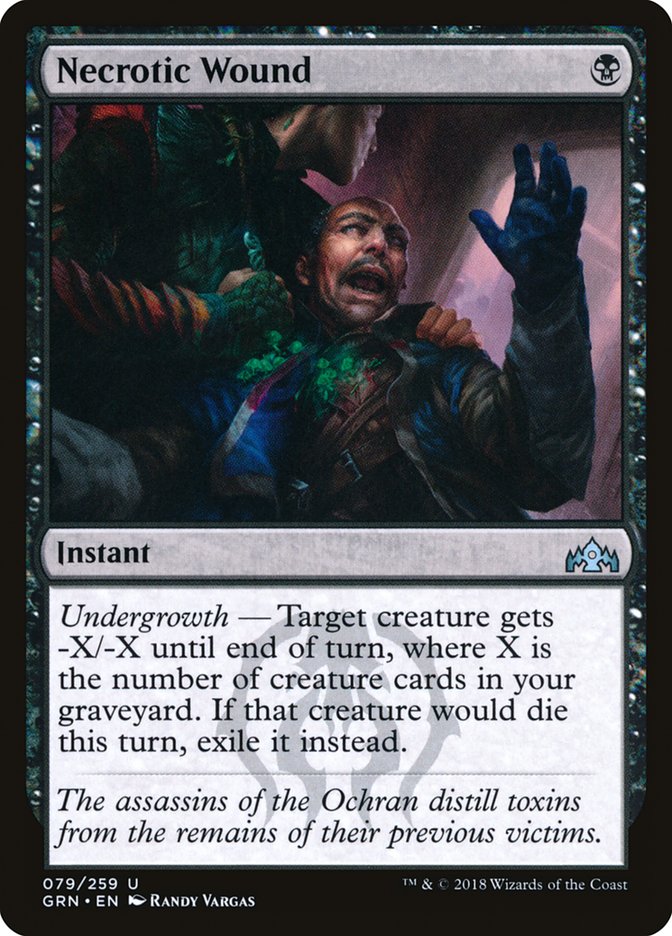 Necrotic Wound [Guilds of Ravnica] Magic: The Gathering