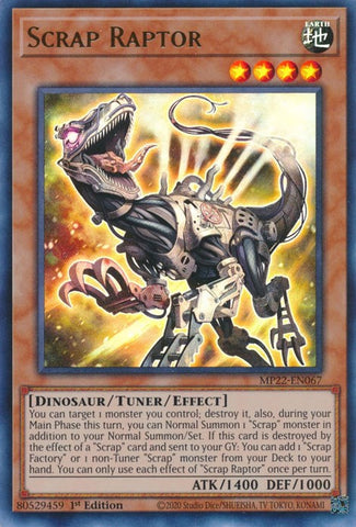 Scrap Raptor [MP22-EN067] Ultra Rare - Yugioh Cards For Your TCG Needs!