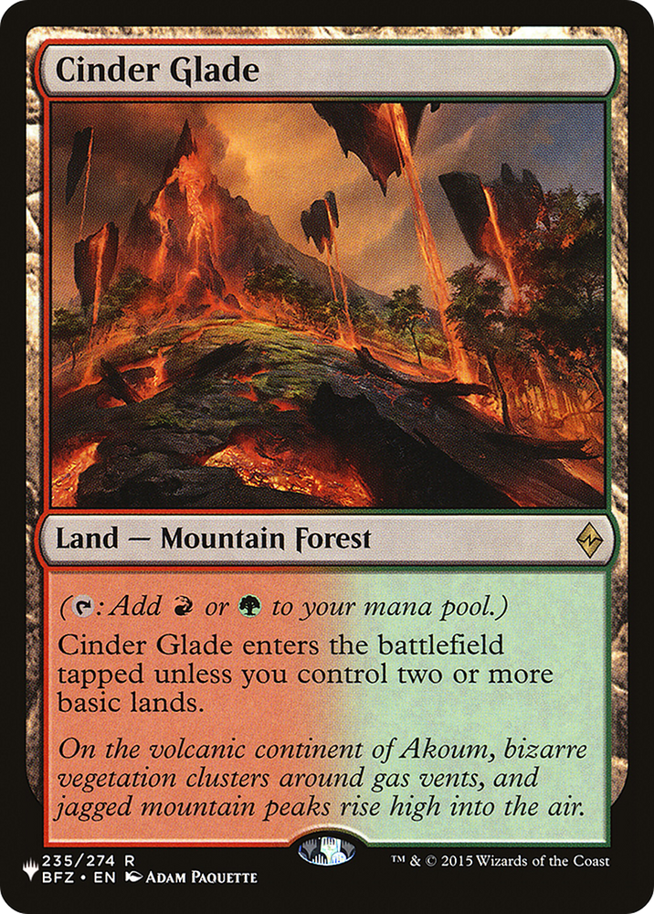 Cinder Glade [The List] Magic: The Gathering