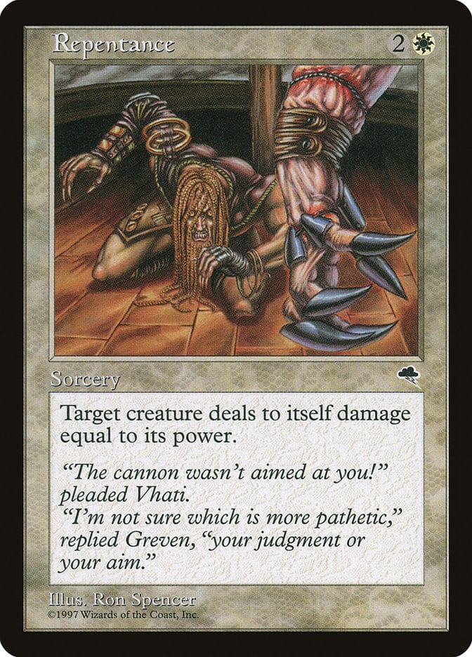 Repentance [Tempest] Magic: The Gathering