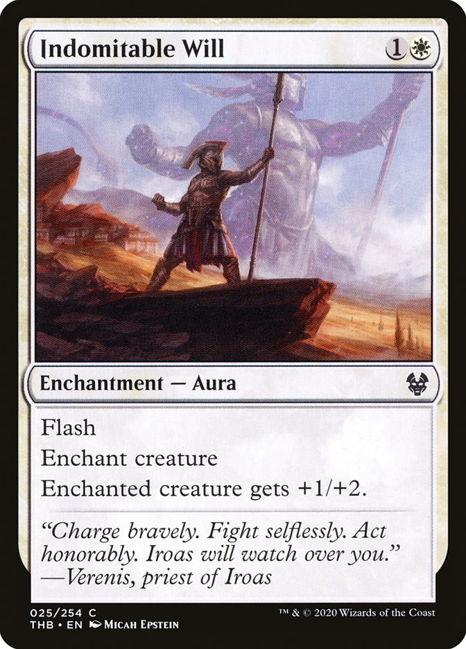 Indomitable Will [Theros Beyond Death] Magic: The Gathering