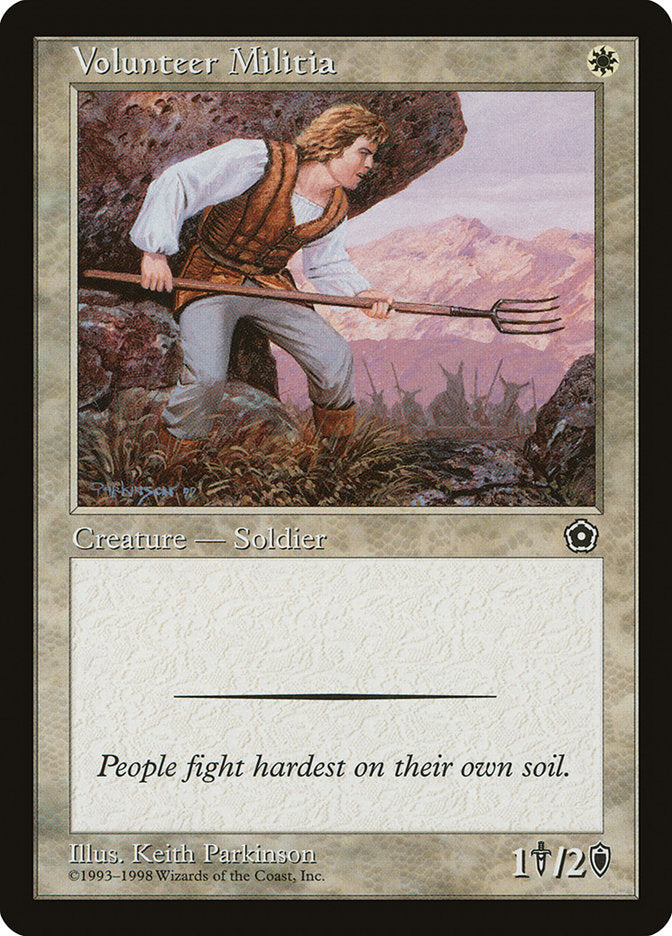 Volunteer Militia [Portal Second Age] Magic: The Gathering