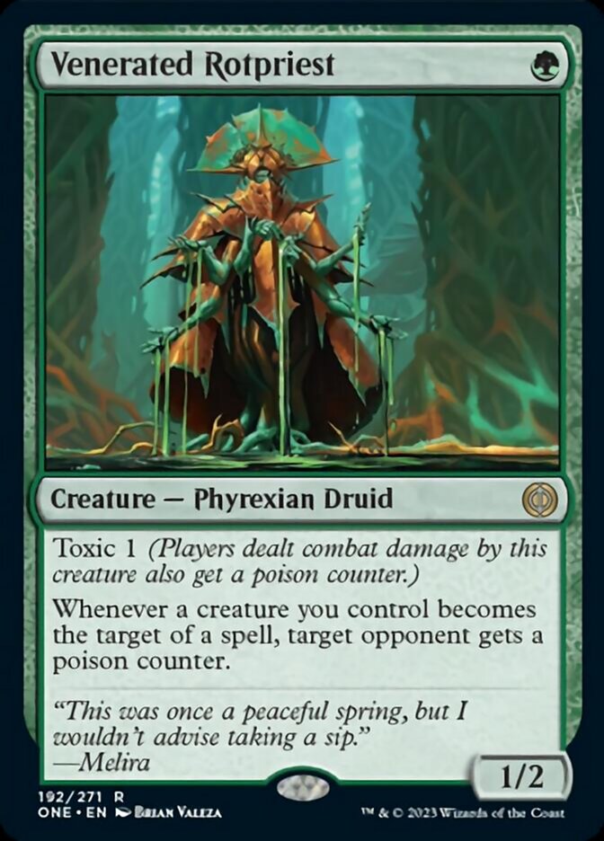 Venerated Rotpriest [Phyrexia: All Will Be One] Magic: The Gathering