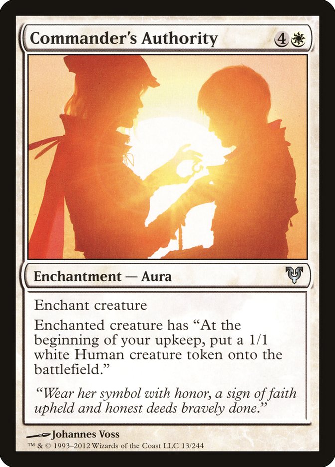 Commander's Authority [Avacyn Restored] Magic: The Gathering