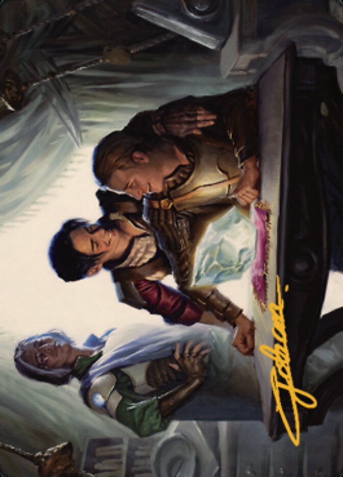 Tocasia's Welcome Art Card (Gold-Stamped Signature) [The Brothers' War Art Series] Magic: The Gathering