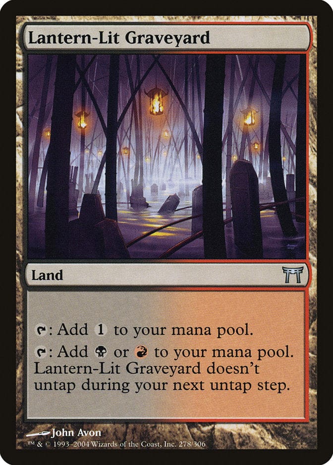 Lantern-Lit Graveyard [Champions of Kamigawa] Magic: The Gathering