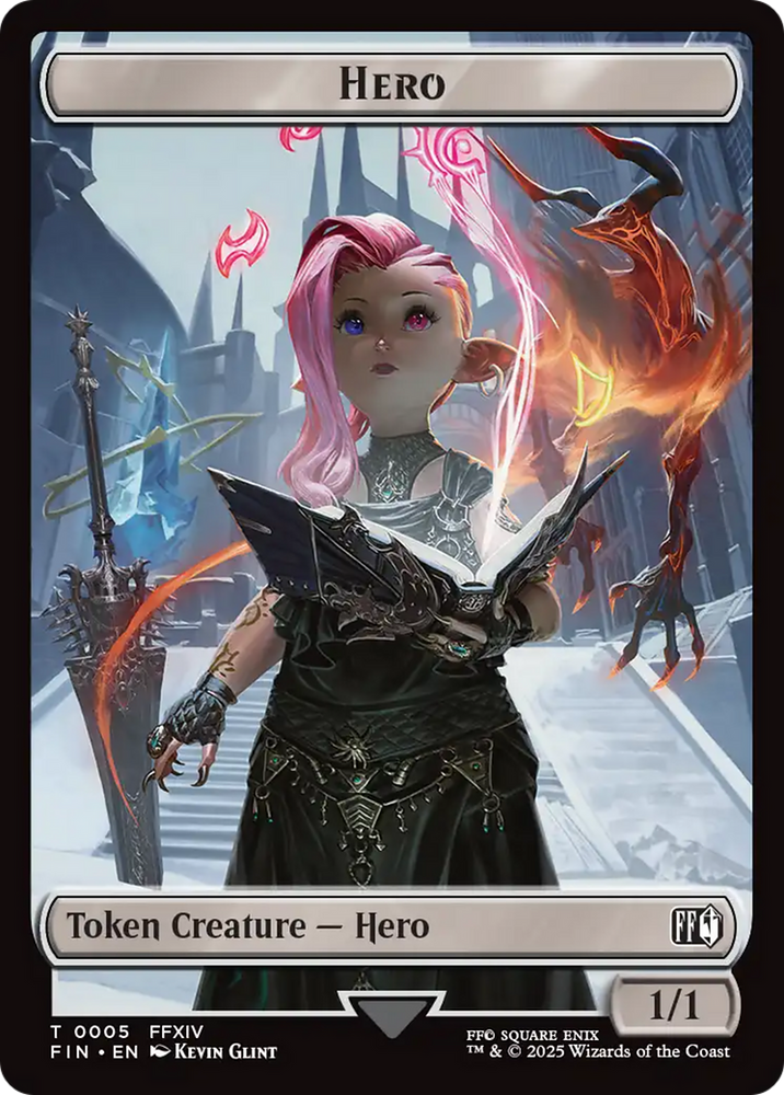 Hero (0005) // Food Double-Sided Token [FINAL FANTASY Tokens] Magic: The Gathering