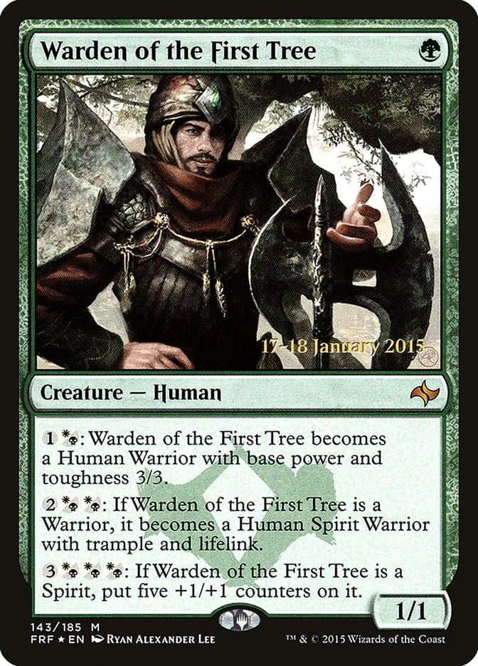 Warden of the First Tree [Fate Reforged Prerelease Promos] Magic: The Gathering
