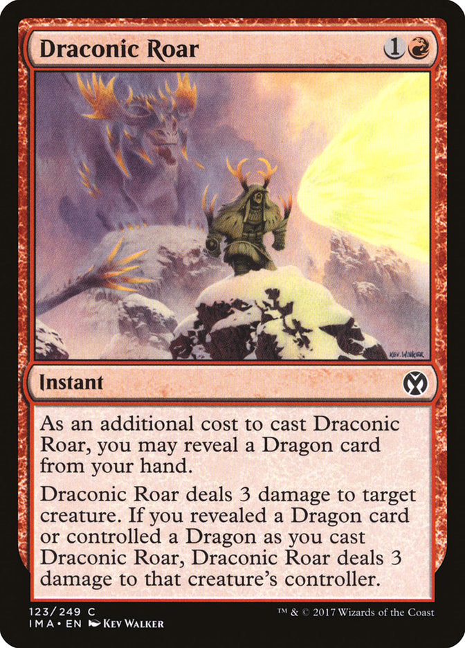 Draconic Roar [Iconic Masters] Magic: The Gathering