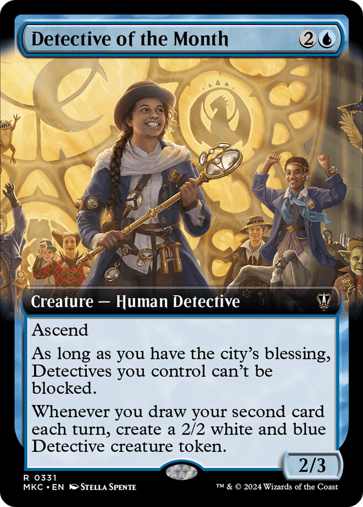 Detective of the Month (Extended Art) [Murders at Karlov Manor Commander] Magic: The Gathering