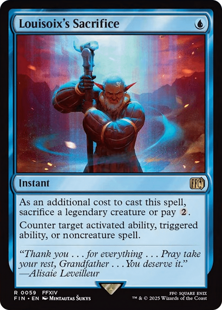 Louisoix's Sacrifice [FINAL FANTASY] Magic: The Gathering