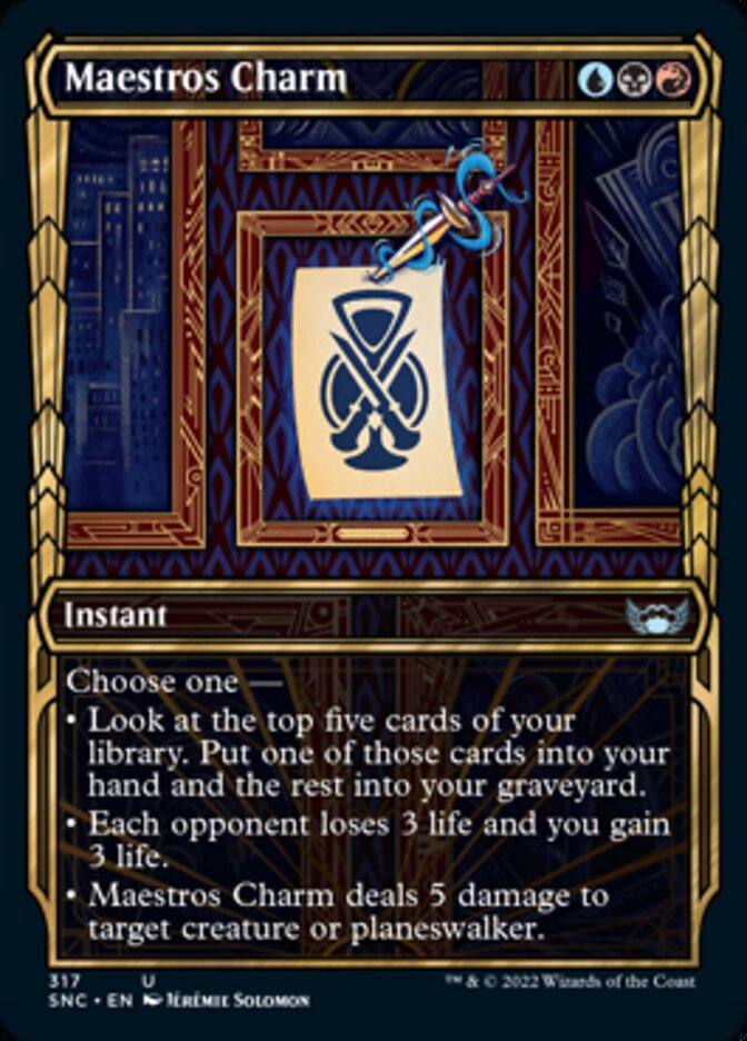 Maestros Charm (Showcase Golden Age) [Streets of New Capenna] Magic: The Gathering