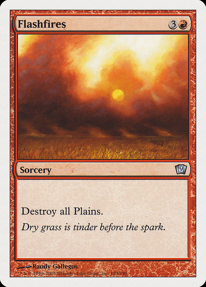 Flashfires [Ninth Edition] Magic: The Gathering