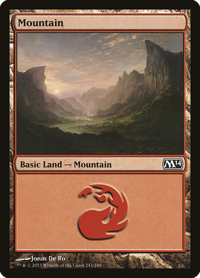 Mountain (243) [Magic 2014] Magic: The Gathering