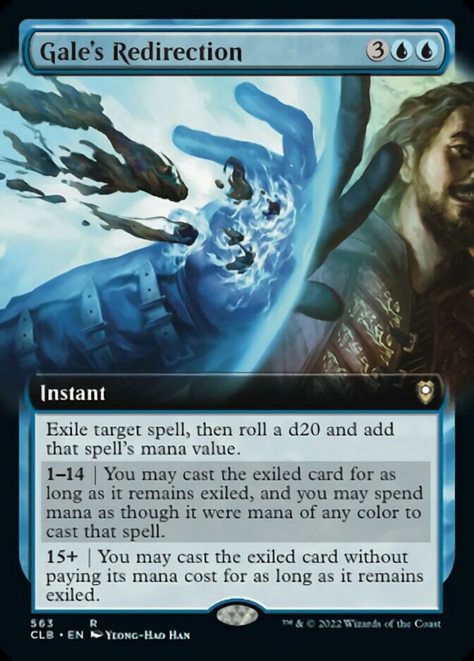Gale's Redirection (Extended Art) [Commander Legends: Battle for Baldur's Gate] Magic: The Gathering