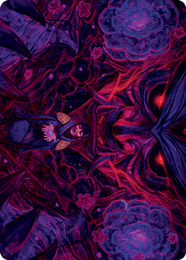 Reckoner Shakedown Art Card [Kamigawa: Neon Dynasty Art Series] Magic: The Gathering