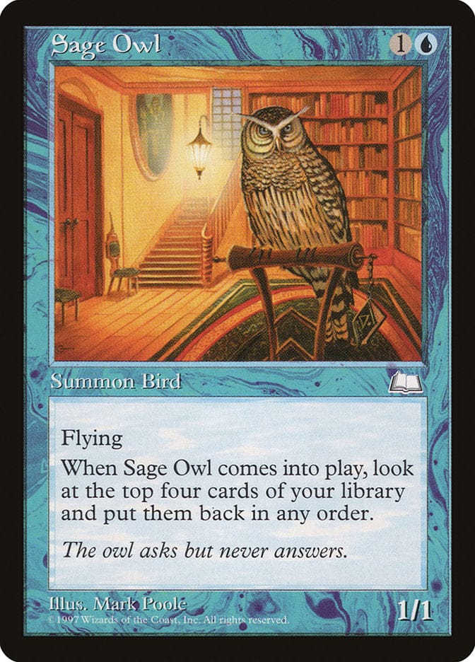 Sage Owl [Weatherlight] Magic: The Gathering