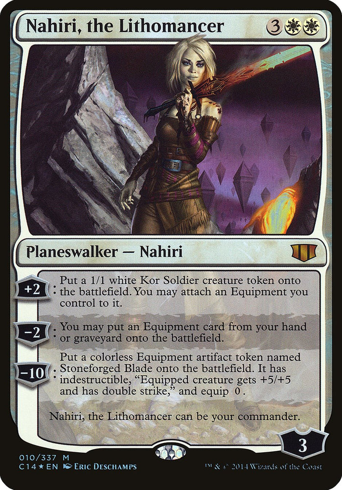 Nahiri, the Lithomancer (Oversized) [Commander 2014 Oversized] Magic: The Gathering