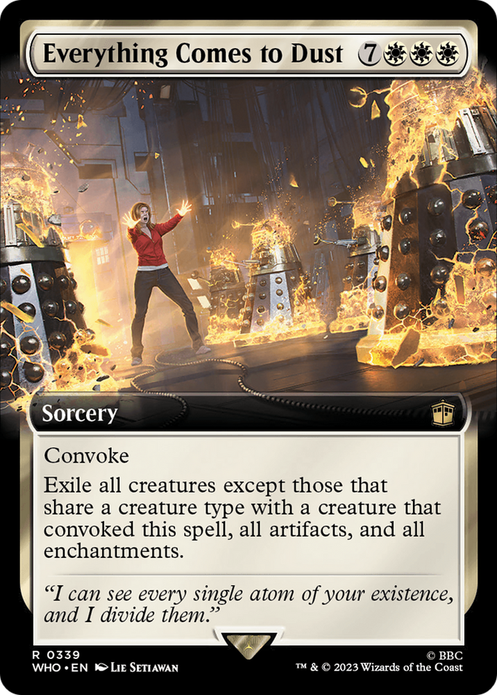 Everything Comes to Dust (Extended Art) [Doctor Who] Magic: The Gathering