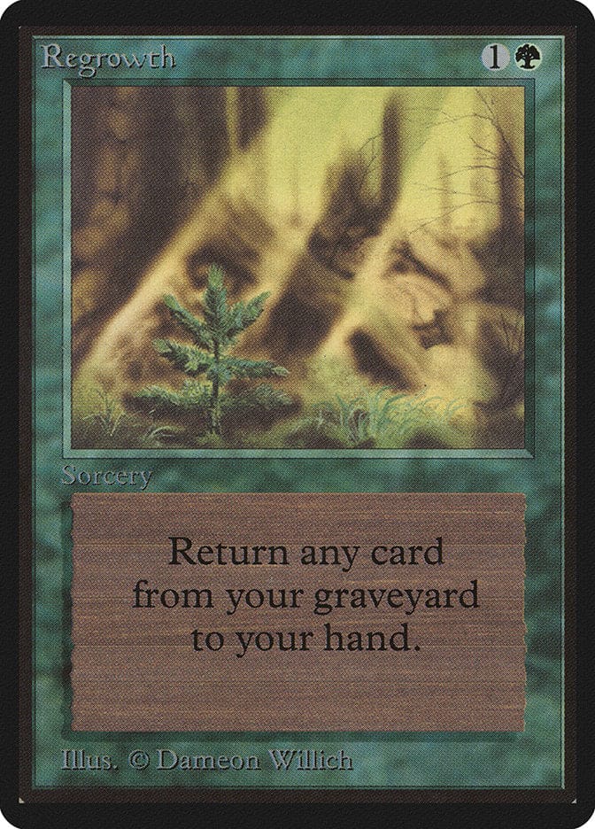 Regrowth [Beta Edition] Magic: The Gathering