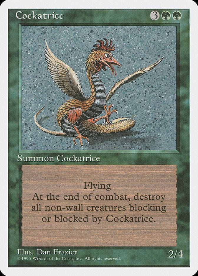 Cockatrice [Fourth Edition] Magic: The Gathering