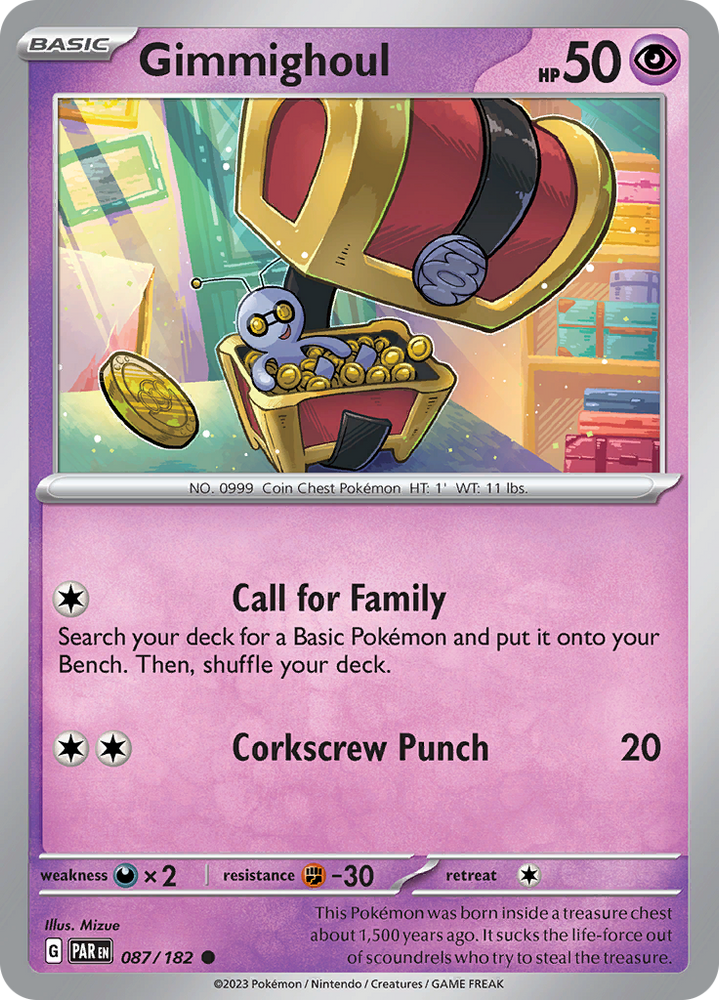 Gimmighoul (087/182) [Scarlet & Violet: Paradox Rift] Pokémon